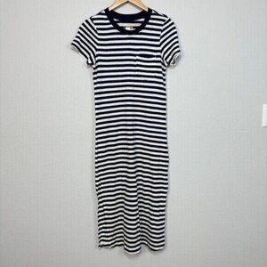 Outerknown Neptune Tee Shirt Striped Short Sleeve Pull Over Dress Size XS Women